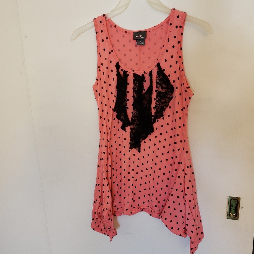 Polka Dot Tunic Tank Top